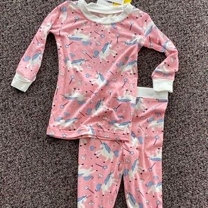 Nwt little Sleepies unicorn 2 piece size 12-18m